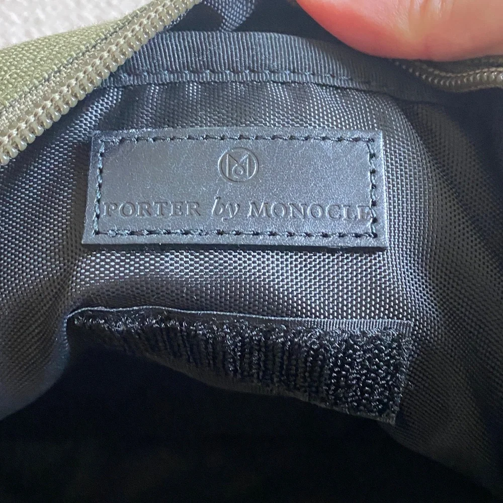 Porter Yoshida x Monocle Crossbody Bag in Olive